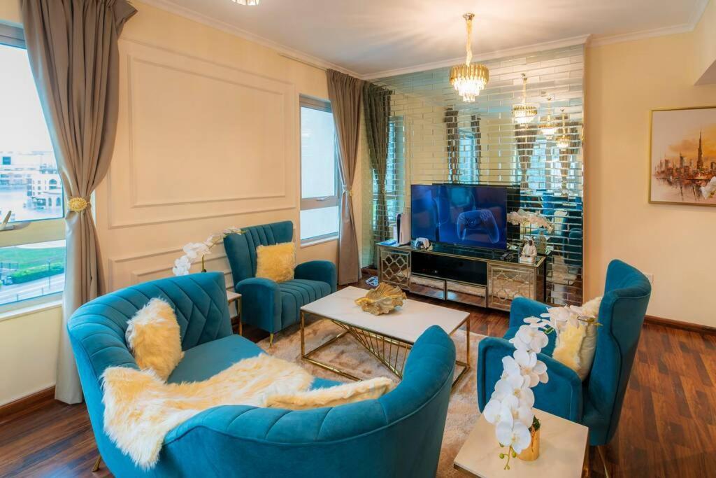 First Class 2Br With Full Burj Khalifa And Fountain View دبي المظهر الخارجي الصورة